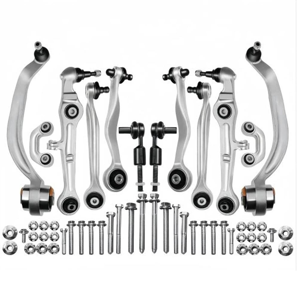 12× Front Upper Lower Control Arms Kit Fit for 00‑08 Audi A4 Quattro B6 B7 2.0L
