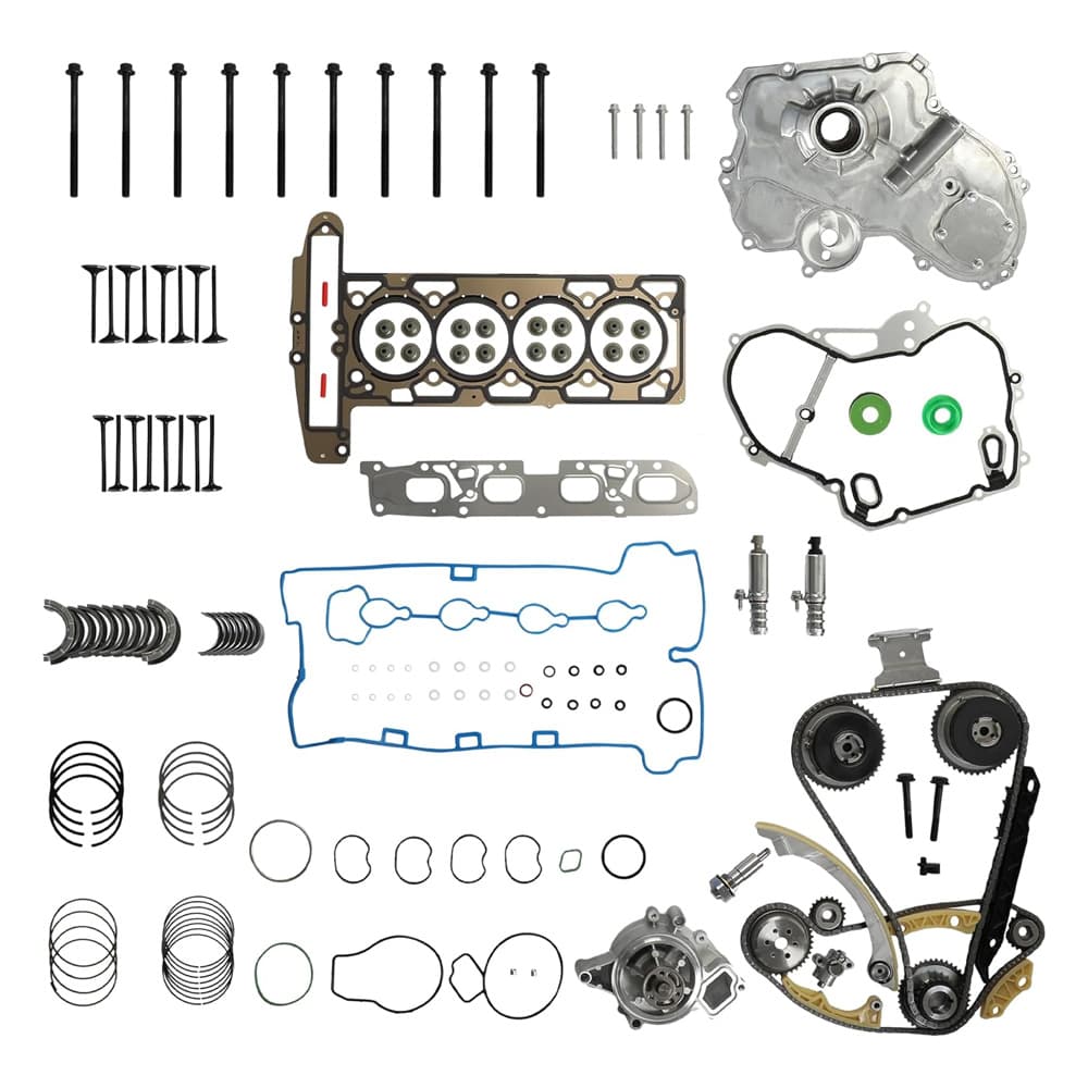 2.4L L4 Ecotec Rebuild Kit Timing Chain Head Gasket VVT Cam Phasers
