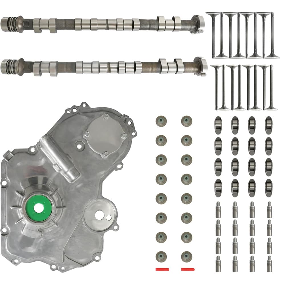 GM 2.4L Camshaft Rocker Lifter Timing Cover Oil Pump Kit Fit Buick Chevy Saturn 2008-2017 OE 12637040
