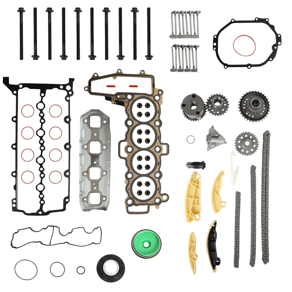 204DTD engine head gasket bolt set, timing chain kit and valves for Land Rover  for Land Rover Discovery Range Rover Evoque Jaguar XF XE X260 X760 2.0L







 