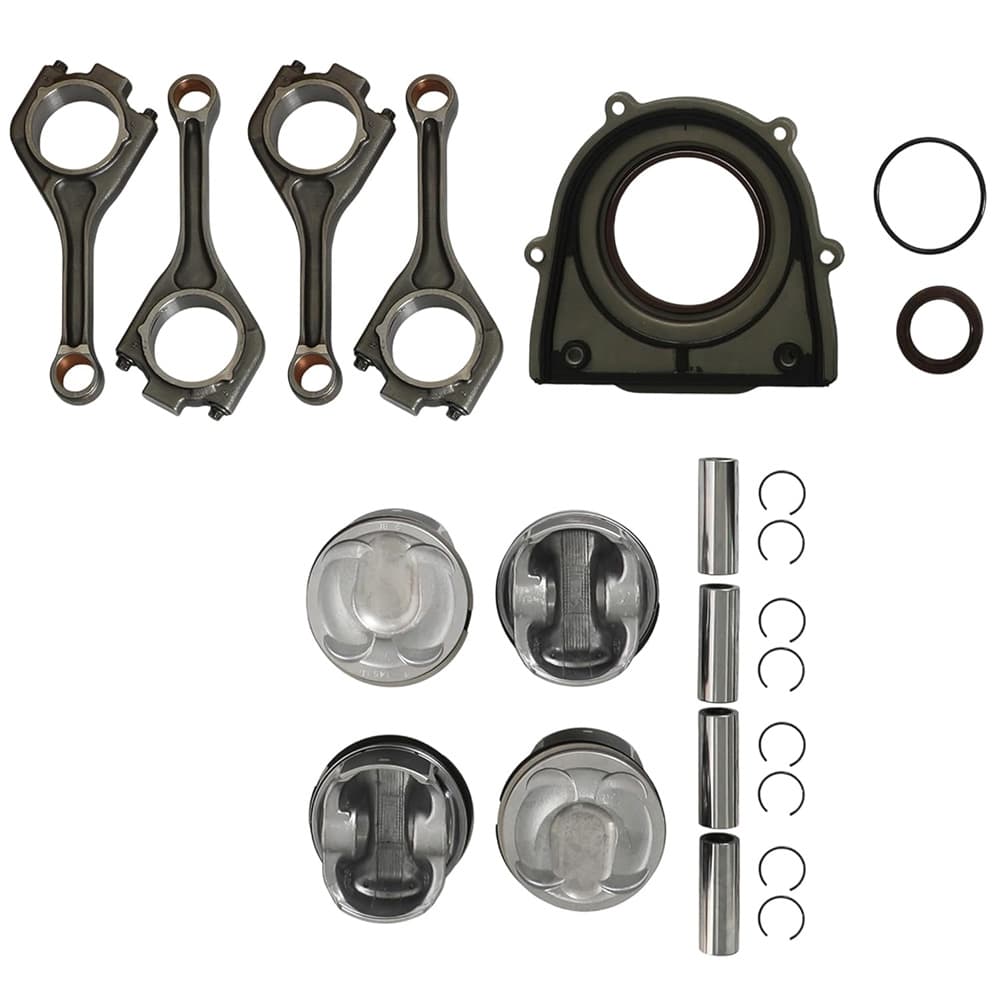 204PT engine connecting rod and piston rings set







