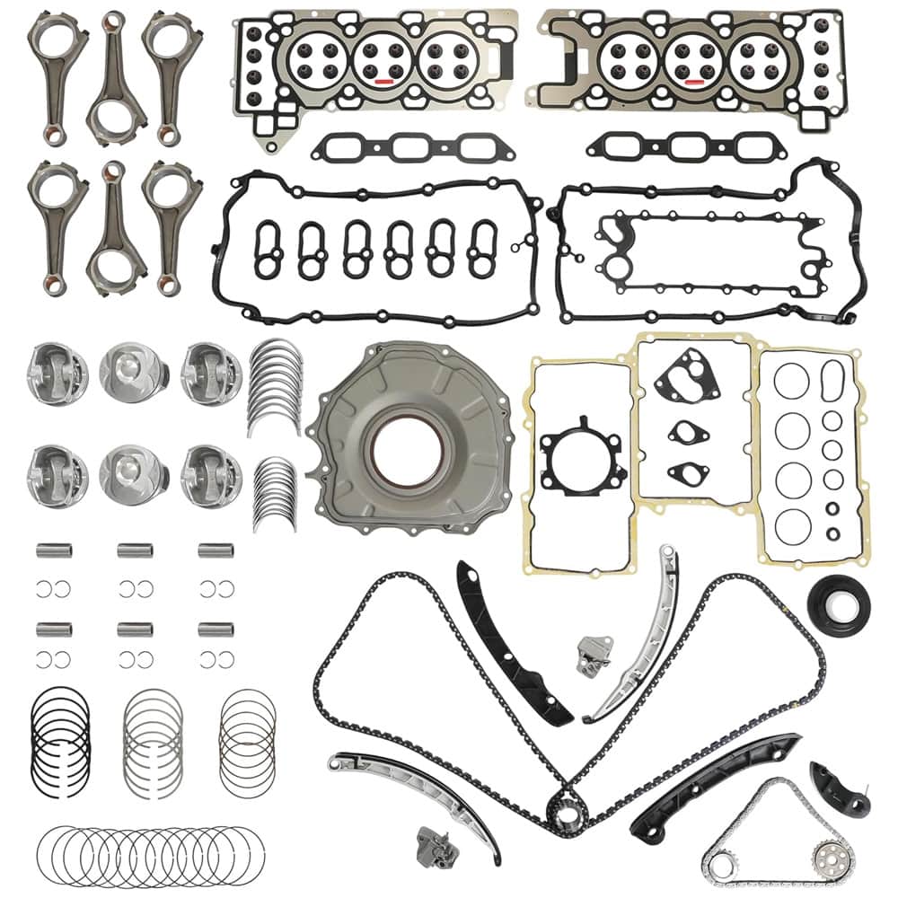 AJ126 3.0L V6 Engine Overhaul Repair Kit with Timing Chain and Gasket Set
