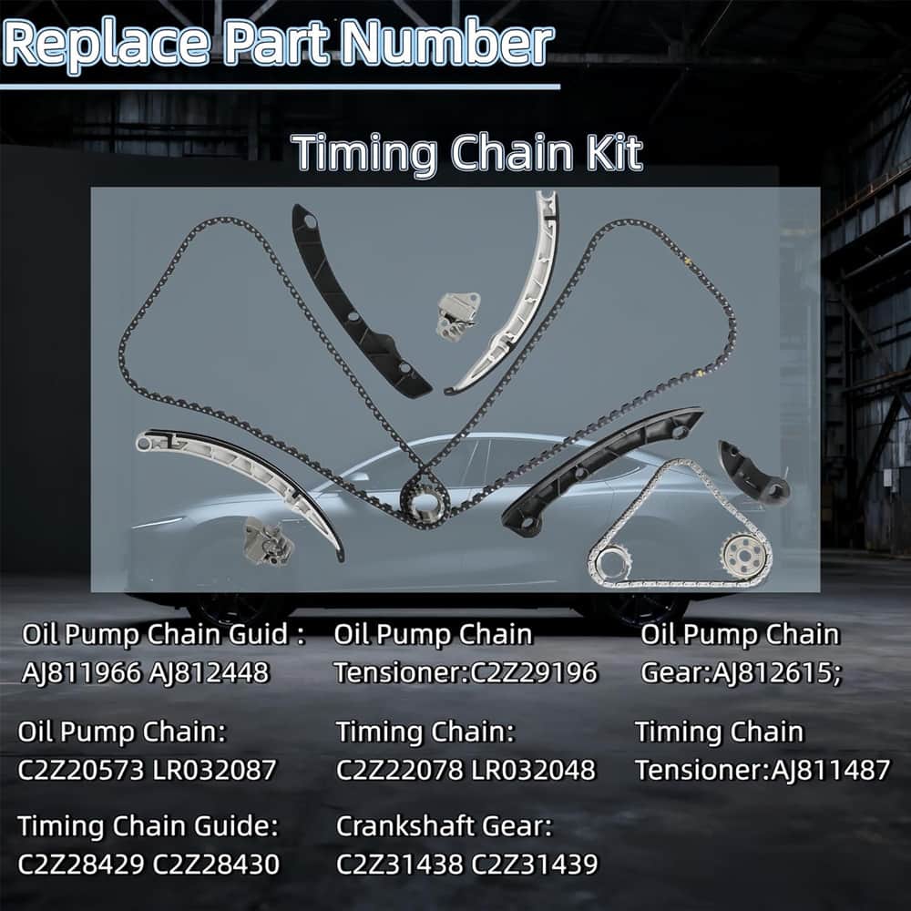 Timing Chain Kit for Jaguar LR4 F-Type XF XJ XE Land Rover Discovery LR4 Range Rover/Sport 3.0L V6