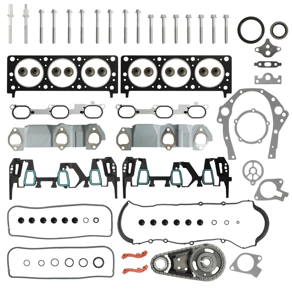 3.4L V6 Engine Head Gasket Timing Chain Repair Full Assembly Kit
