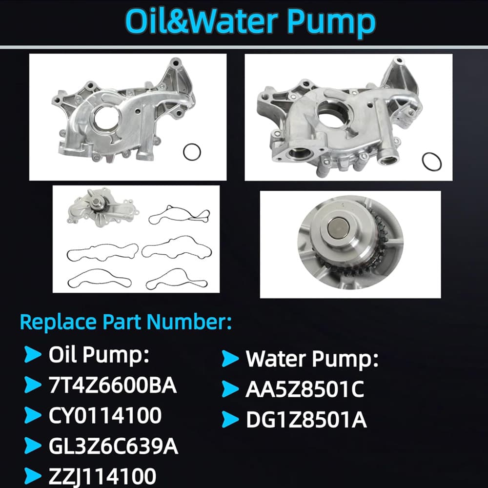 3.5L V5 Complete Engine Rebuild Oil Water Pump Kit