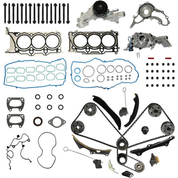 3.0L 3.6L V6 Engine Rebuild Kit Head Gasket Timing Chain Water Oil Pump Fit GM Buick Cadillac Chevy
