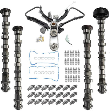 3.6L Timing Chain Kit 4Pcs with Camshafts, Valve Lifters & Rocker Arms Engine Rebuild Set