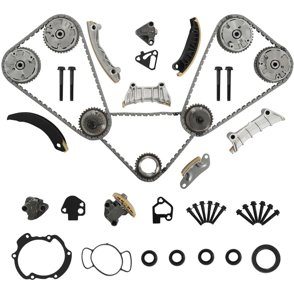 3.6L Timing Chain Kit VVT Sprocket Gaskets Fit Chevy Equinox Malibu Traverse GMC Acadia Buick Enclave
