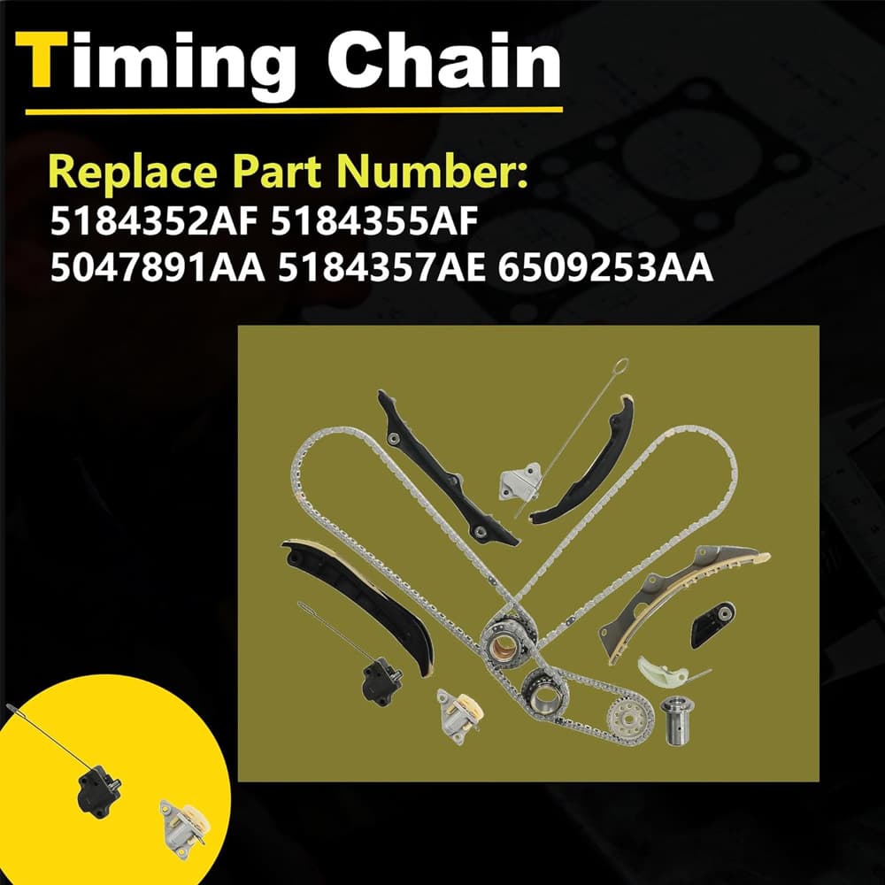 For Dodge Charger Challenger Chrysler 300 200 Jeep Grand Cherokee Ram 1500 Timing Chain Kit