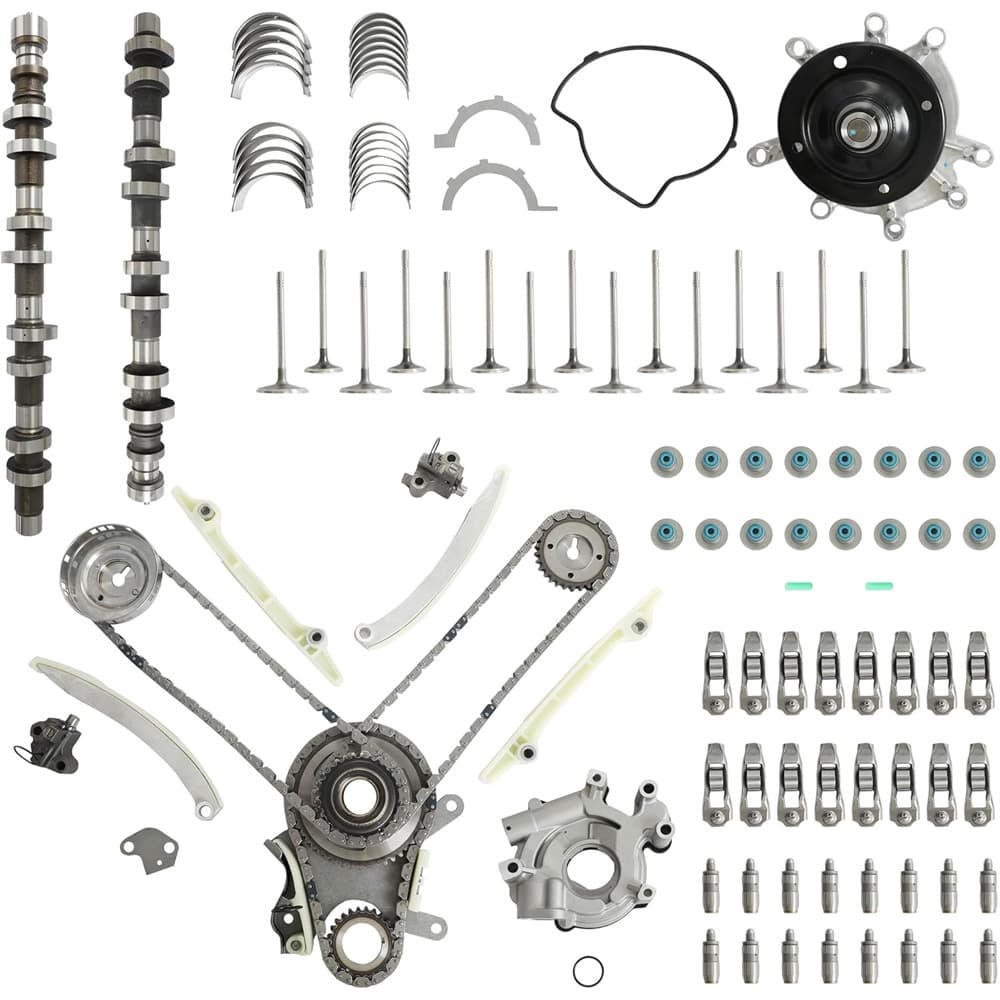 4.7L V8 Camshaft Rocker Lifter Timing Oil Water Pump Bearings Valves Kit Fit Jeep Dodge 1999-2007
