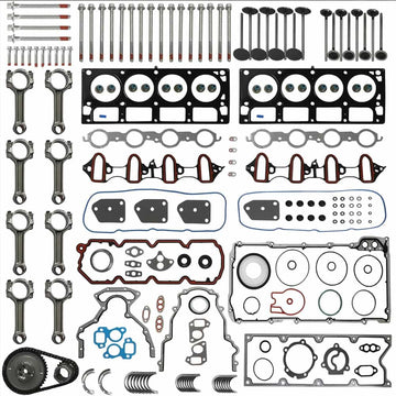 5.3L LS Engine Gasket Timing Chain Connecting Rod Bearing Rebuild Kit
