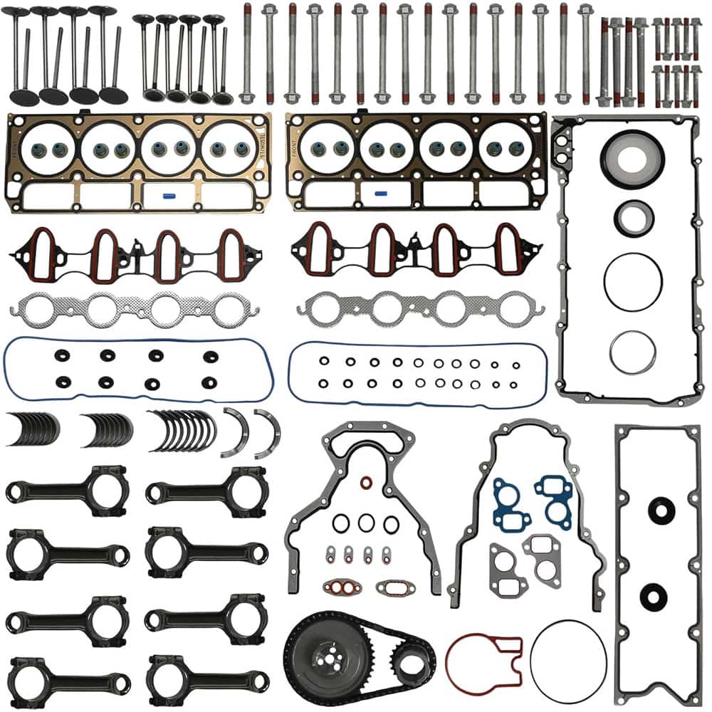5.3L LS Head Gasket Bolt Timing Chain Connecting Rod Rebuild Kit For GM Vortec V8
