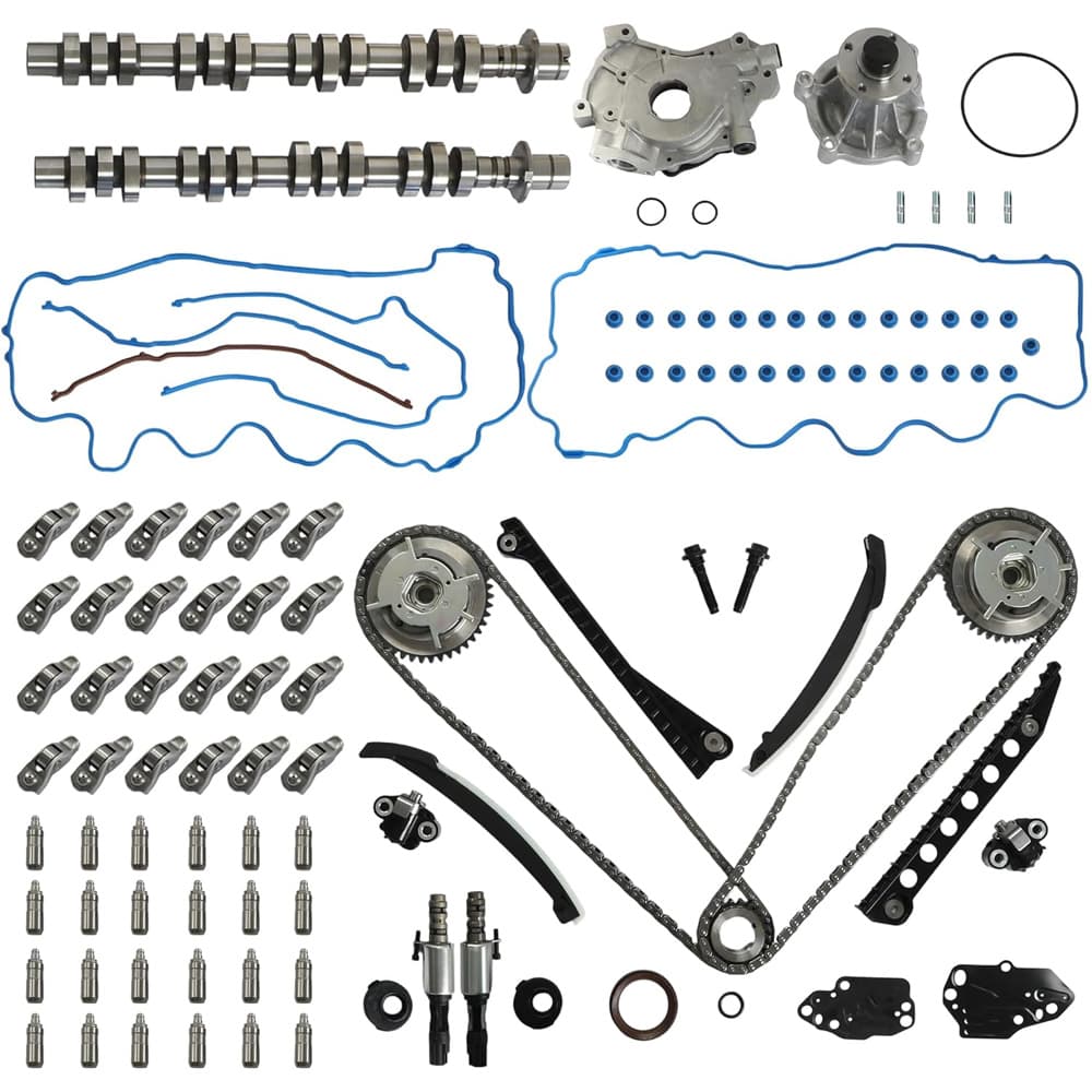 5.4L 3V V8 Engine Rebuild Kit Timing Chain Camshaft Lifters Rocker Arms
