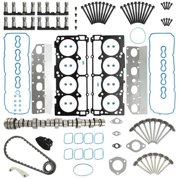 5.7L Hemi Non-MDS V8 Cam Lifters Valves Timing Kit Head Gasket & Head Bolt

