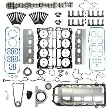 5.7 Hemi Non MDS Camshaft Lifters Kit with Timing Chain, Head Gasket Set and Bolts
