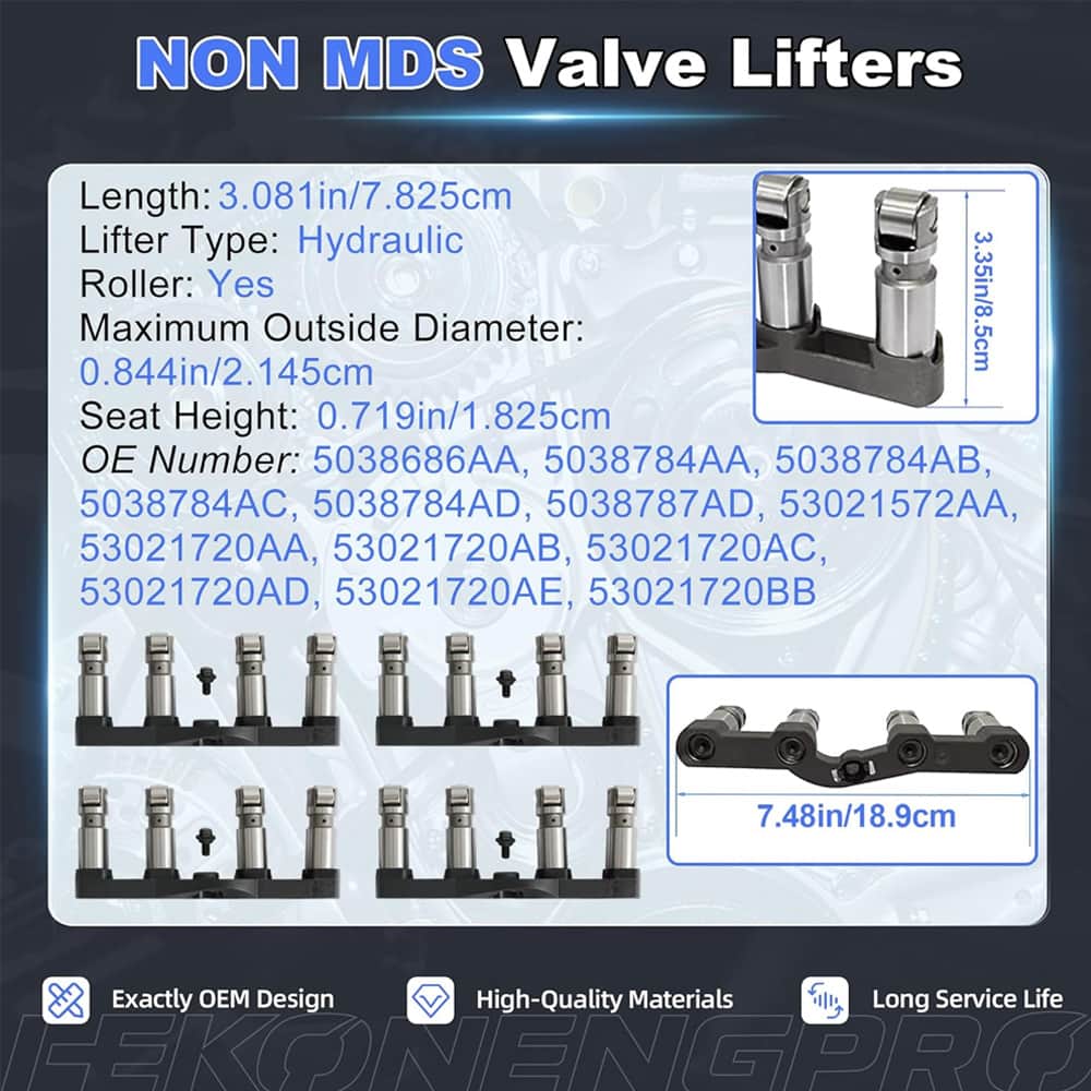 5.7 Hemi Valve Lifter Set for V8 Engine
