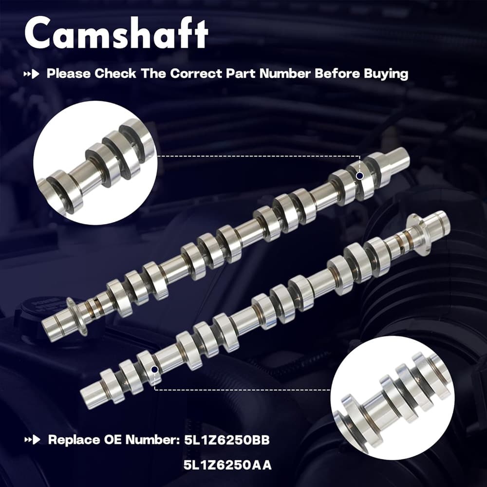 Camshaft OE 5L1Z6250BB 5L1Z6250AA Fit Ford 5.4L V8 F150 F250 F350 Navigator
