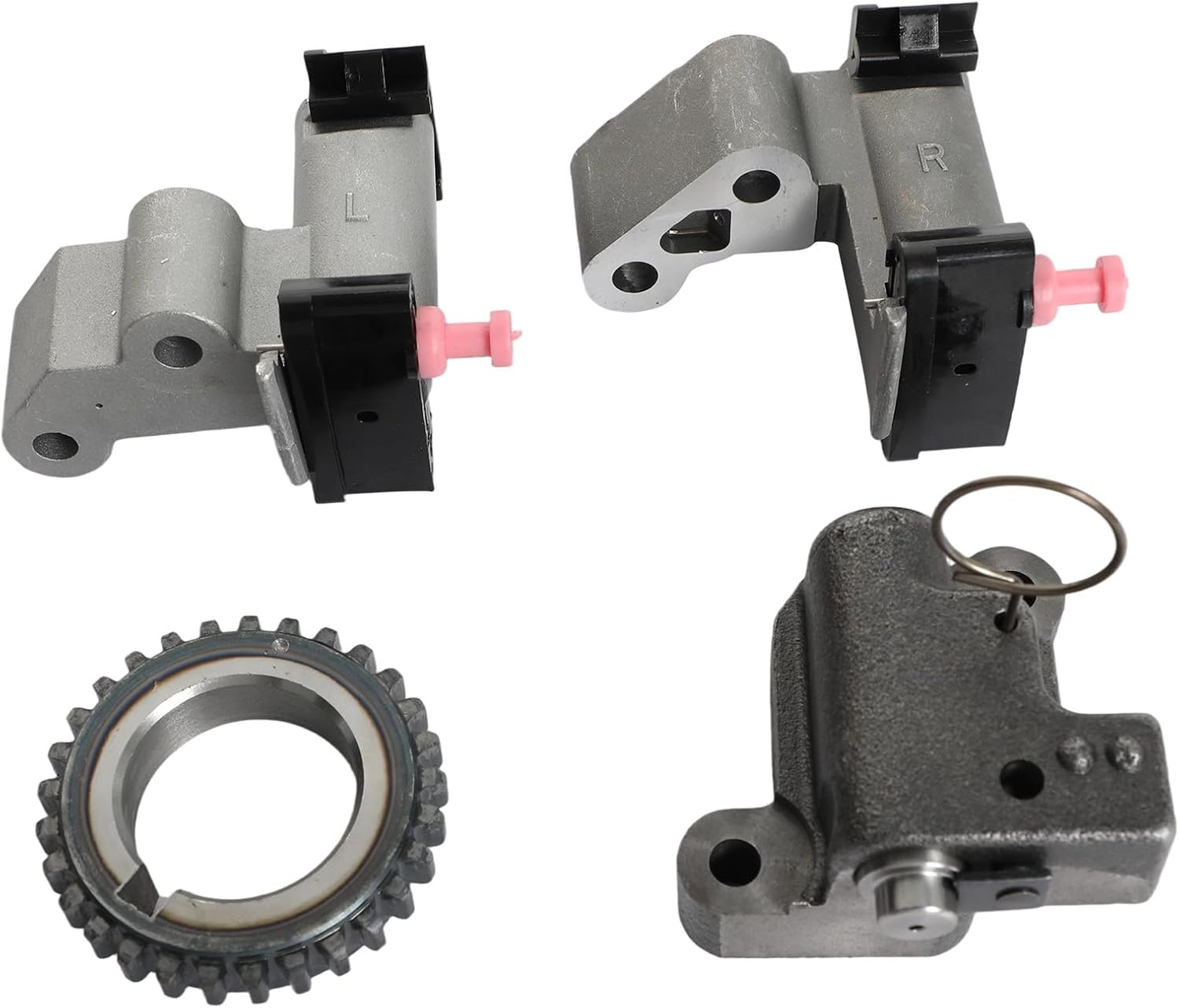 GPQ Timing Chain Kit w/Water Pump For Ford Lincoln 11-17 125-3340 For Explorer Flex Fusion Taurus MKS MKT MKZ 3.5L 3.7L BL3Z-6268-A Addresses Internal Water Pump Leakage&Chain Issues