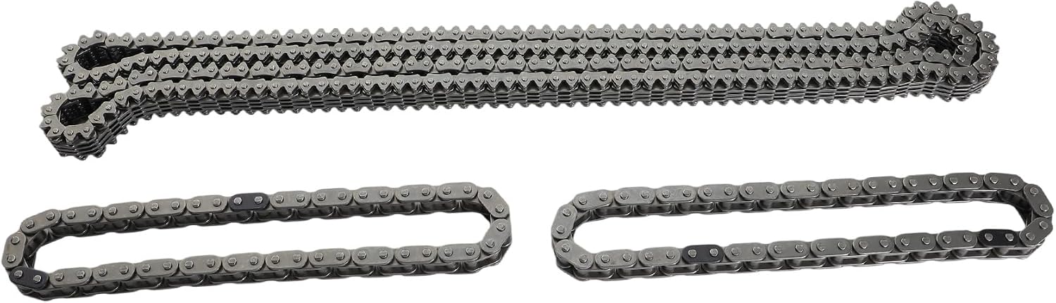 GPQ Timing Chain Kit w/Water Pump For Ford Lincoln 11-17 125-3340 For Explorer Flex Fusion Taurus MKS MKT MKZ 3.5L 3.7L BL3Z-6268-A Addresses Internal Water Pump Leakage&Chain Issues