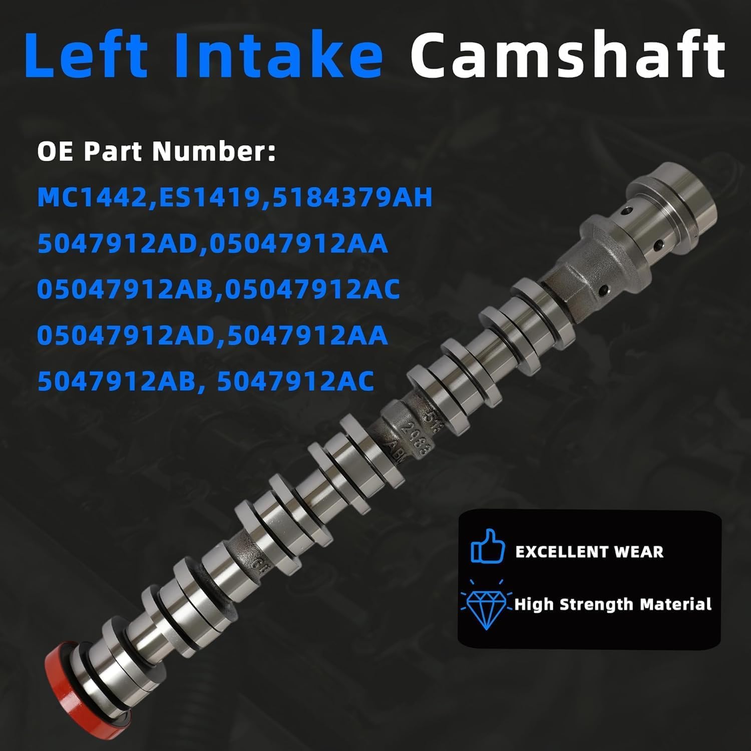 GPQ Camshaft Kit Fit Jeep Dodge Ram Pacifica 3.6L Pentastar 16-24 5047913AD 5048030AD