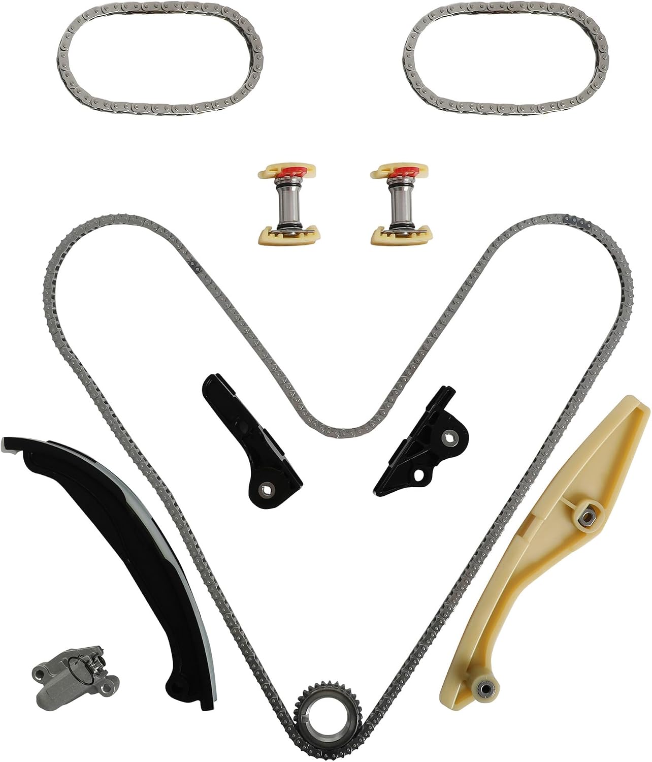 GPQ Timing Chain Kit For Ford F150 Explorer Flex Taurus Edge Lincoln MKS MKX MKZ 3.5L 3.7L V6 11-19