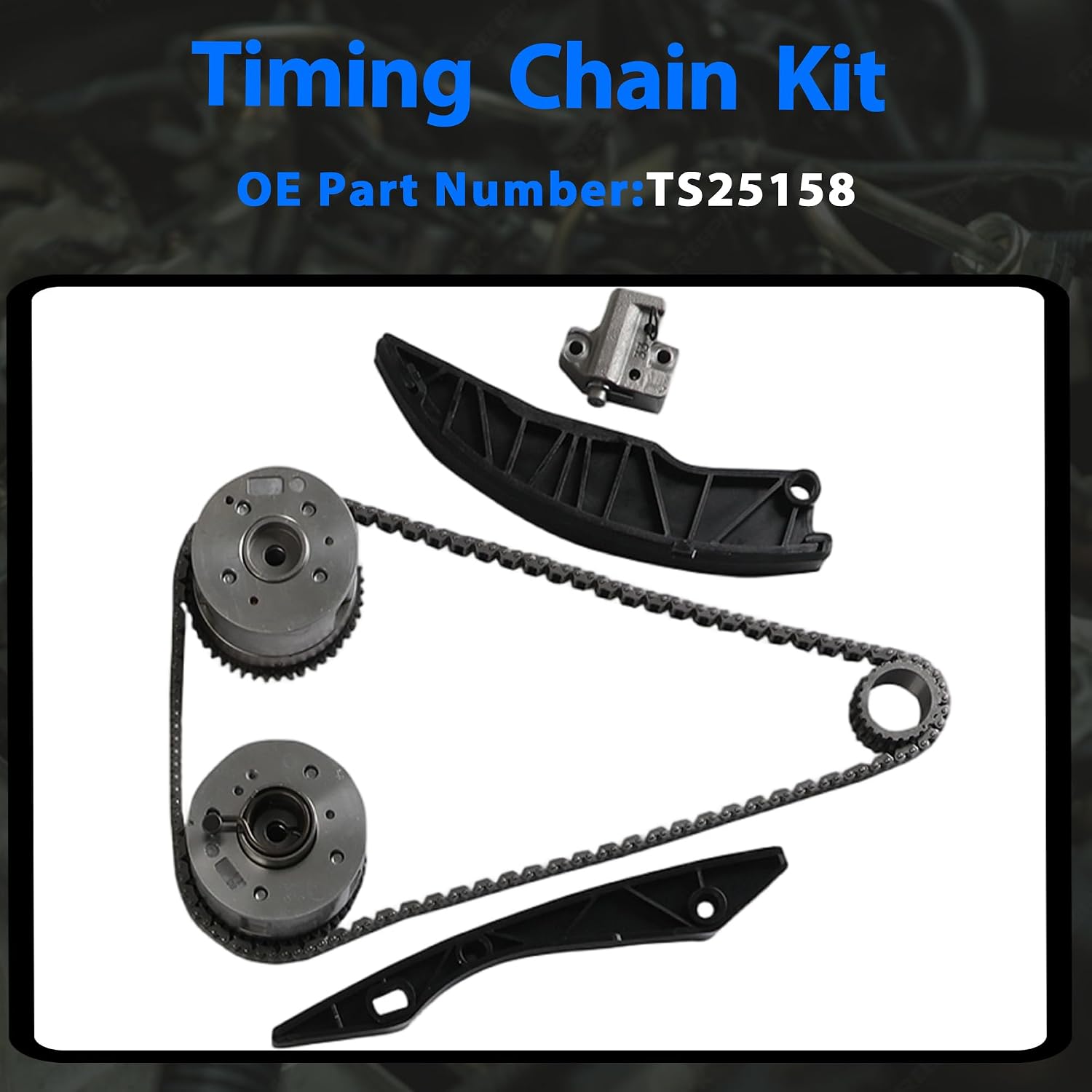 GPQ G4FG 1.6L Engine Head Gasket Crankshaft Timing Chain Kit For Hyundai Kia 06‑22