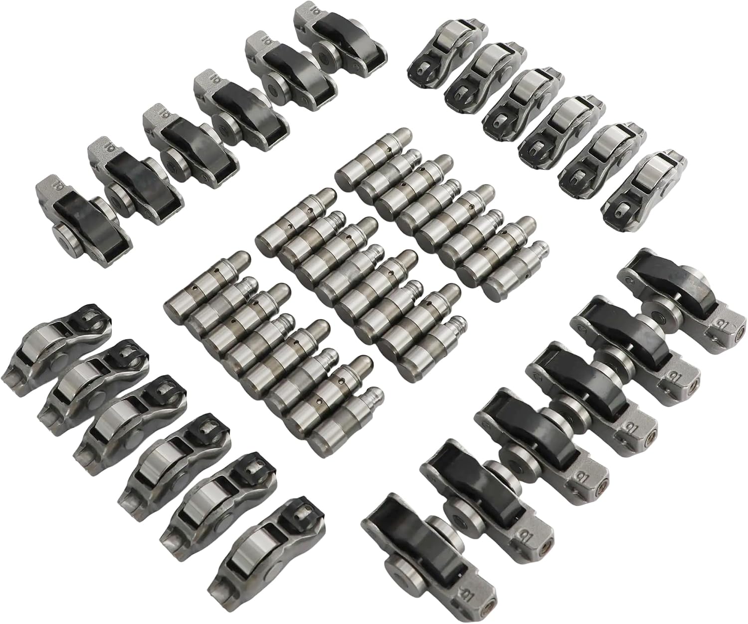 GPQ 24Pcs Intake Exhaust Lifter Rocker Arm Kit For Dodge Jeep Chrysler 3.6L 16‑24