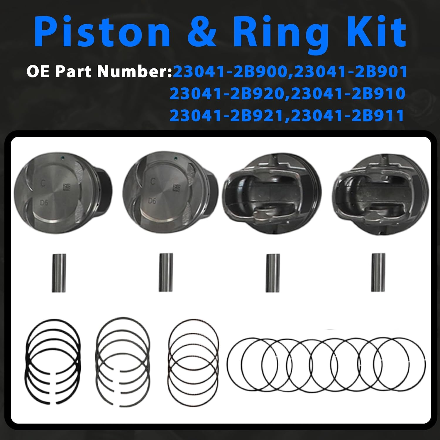 GPQ G4FG 1.6L Engine Head Gasket Crankshaft Timing Chain Kit For Hyundai Kia 06‑22