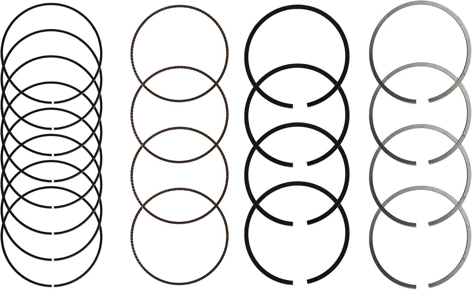 GPQ Engine Crankshaft Connecting Rod Bearings Pistons Kit For Hyundai Kia G4NA 2.0L 14‑19