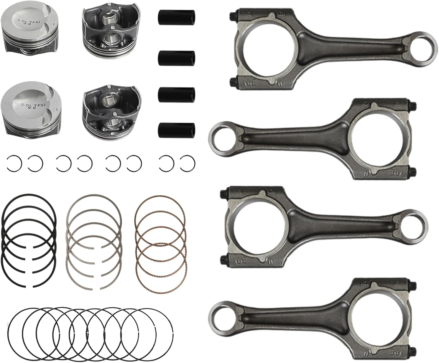 GPQ EA888 Gen2 23mm Piston Timing Chain Head Gasket For Audi  VW 2.0T 11-15