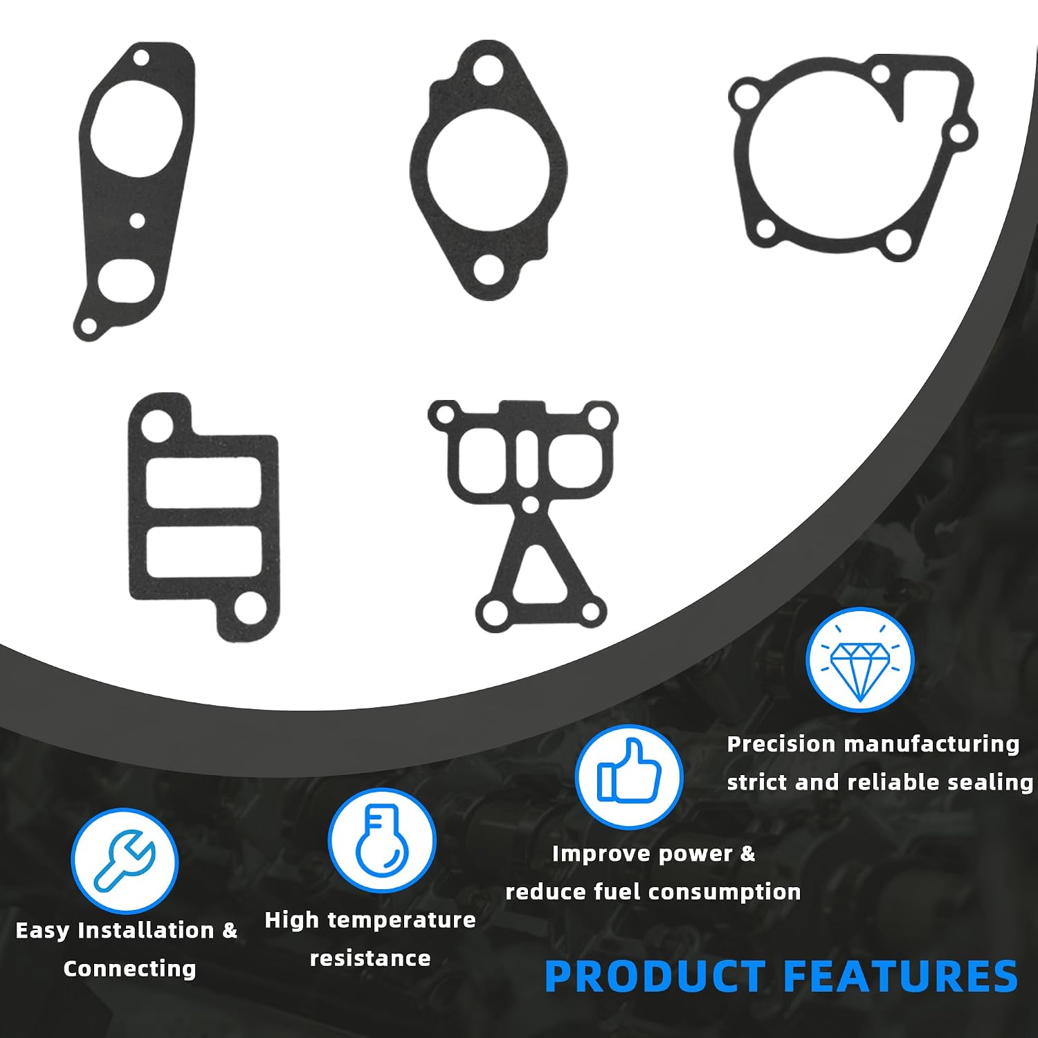 GPQ 2.4L Head Gasket Set For Hyundai Santa Fe Tucson Kia Forte 10-15 HS54741B
