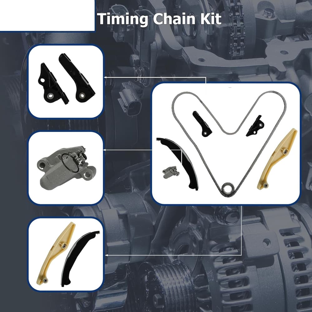 3.5L 3.7L V6 Timing Chain Kit 9-0738S Assembly Including Water Pump

