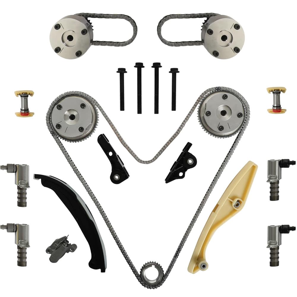 3.5L 3.7L V6 Timing Chain Kit 9-0738S with VVT Cam Phaser and Solenoid
