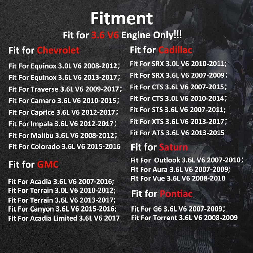 Fit For Chevrolet Camaro 3.6L V6 2010-2015