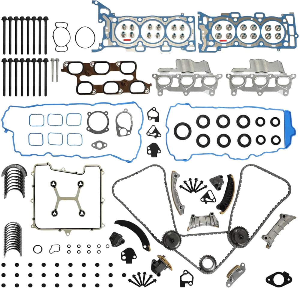 3.6L V6 Timing Chain Kit Head Gasket Set Bearing For Chevy Buick Cadillac

