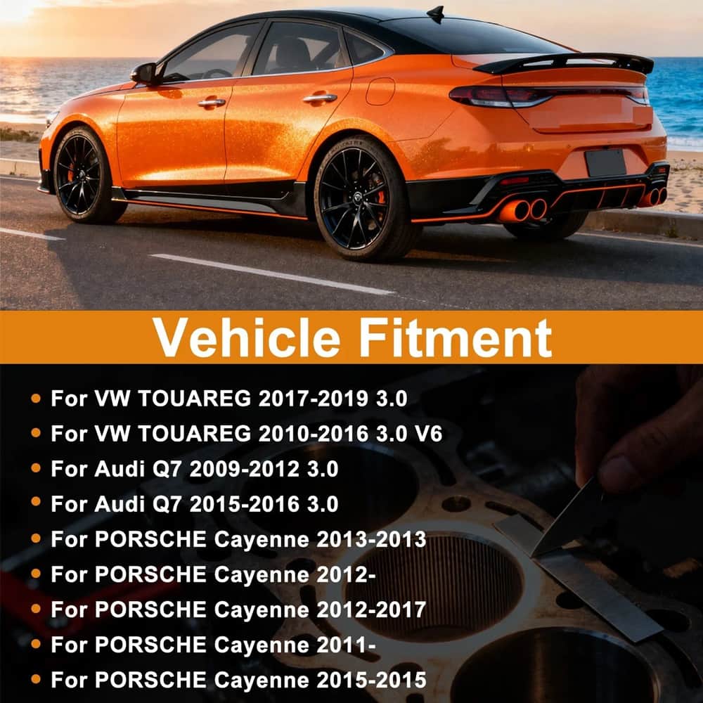 Aftermarket EA837 3.0T V6 Long Block Engine Assembly Compatible with VW Touareg Audi Q7 A8 Porsche Cayenne CJT CJW CGW