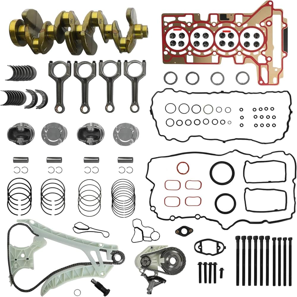 BMW 2.0 Engine Full Overhaul Kit Crankshaft Piston Connecting Rod Timing Sprocket Kit