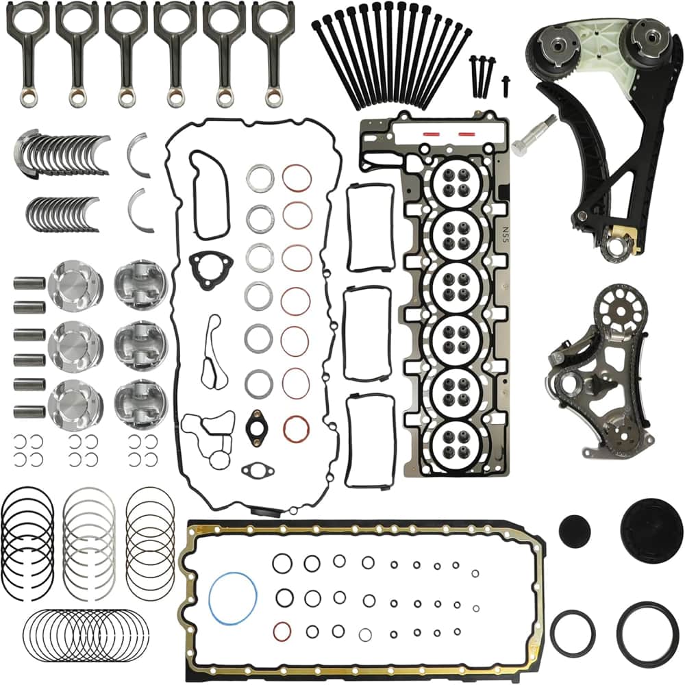 BMW 3.0 N55 Engine Overhaul Kit Includes Piston Connecting Rod Bearing Timing Sprocket And Vvt Kit