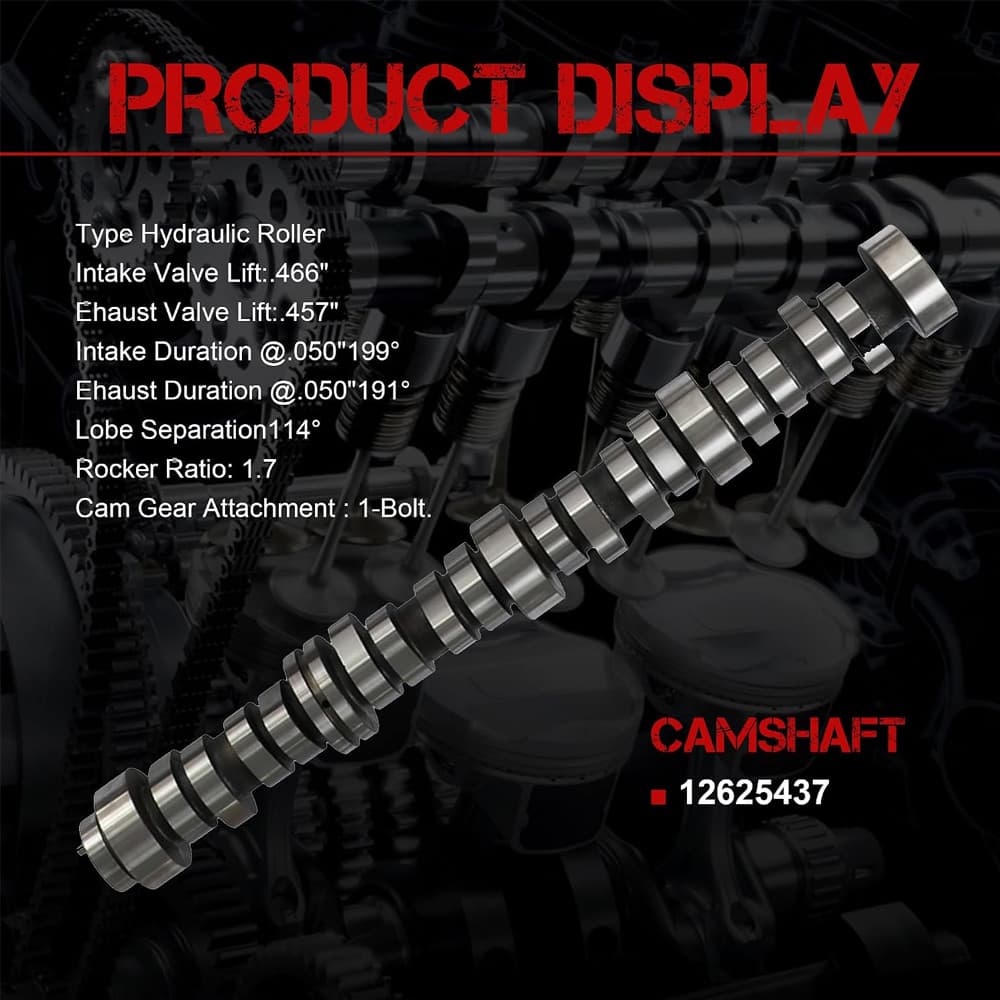 5.3L Gen4 Camshaft Lifter Kit with Head Gasket Set for GM Chevrolet GMC 2007 Silverado 1500 Sierra 1500