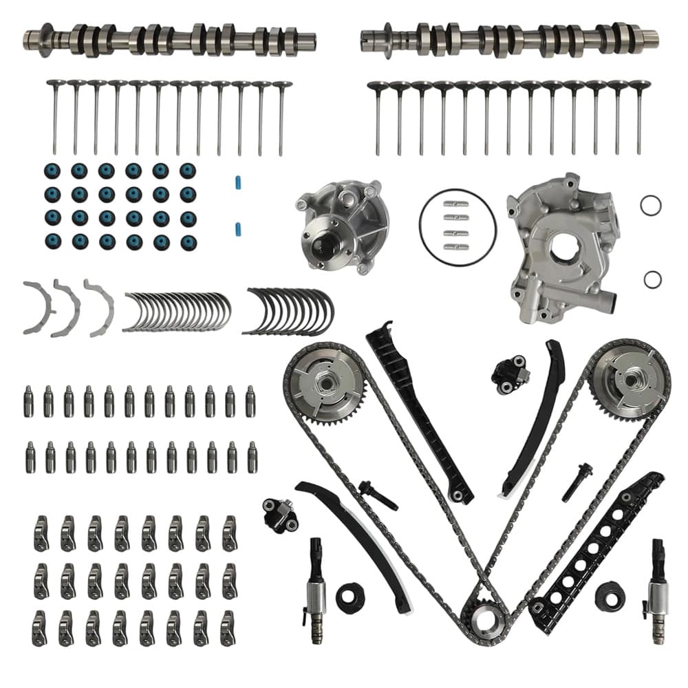 5.4L 3V Camshaft Timing Chain Pump Valve Seal Rocker Arm Lifter Kit For Ford F150 F350 Lincoln Navigator
