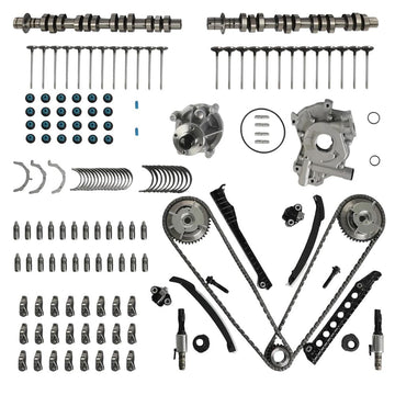5.4L 3V Camshaft Timing Chain Pump Valve Seal Rocker Arm Lifter Kit For Ford F150 F350 Lincoln Navigator

