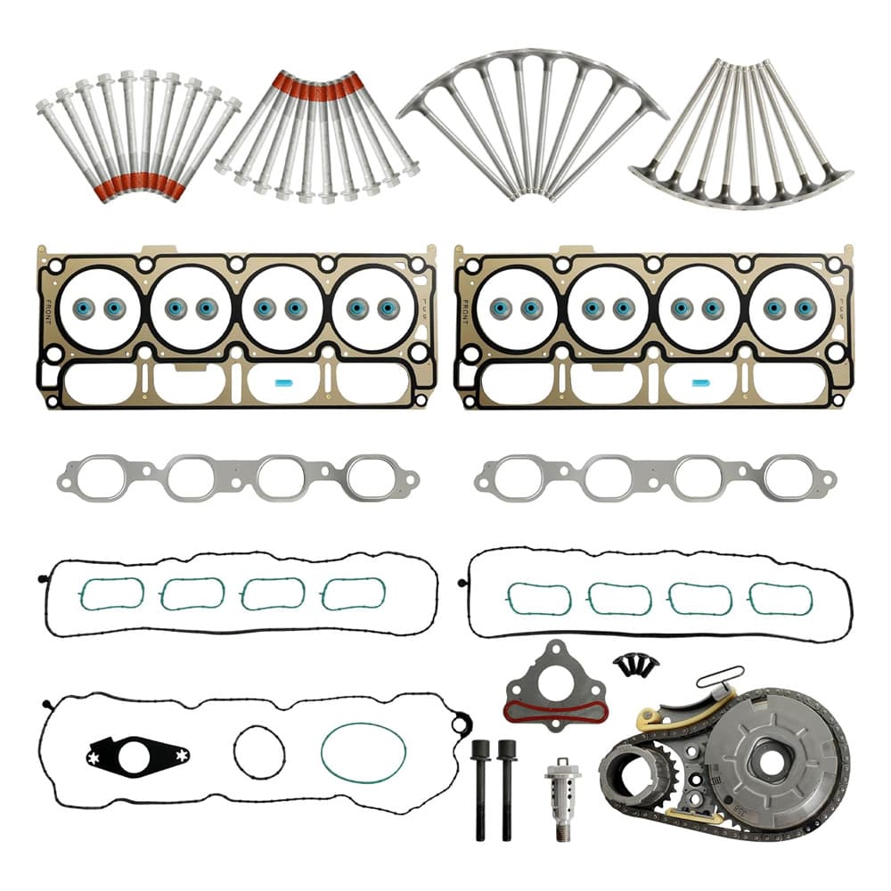 Complete 5.3 engine repair kit including gaskets, bolts, intake and exhaust valves
