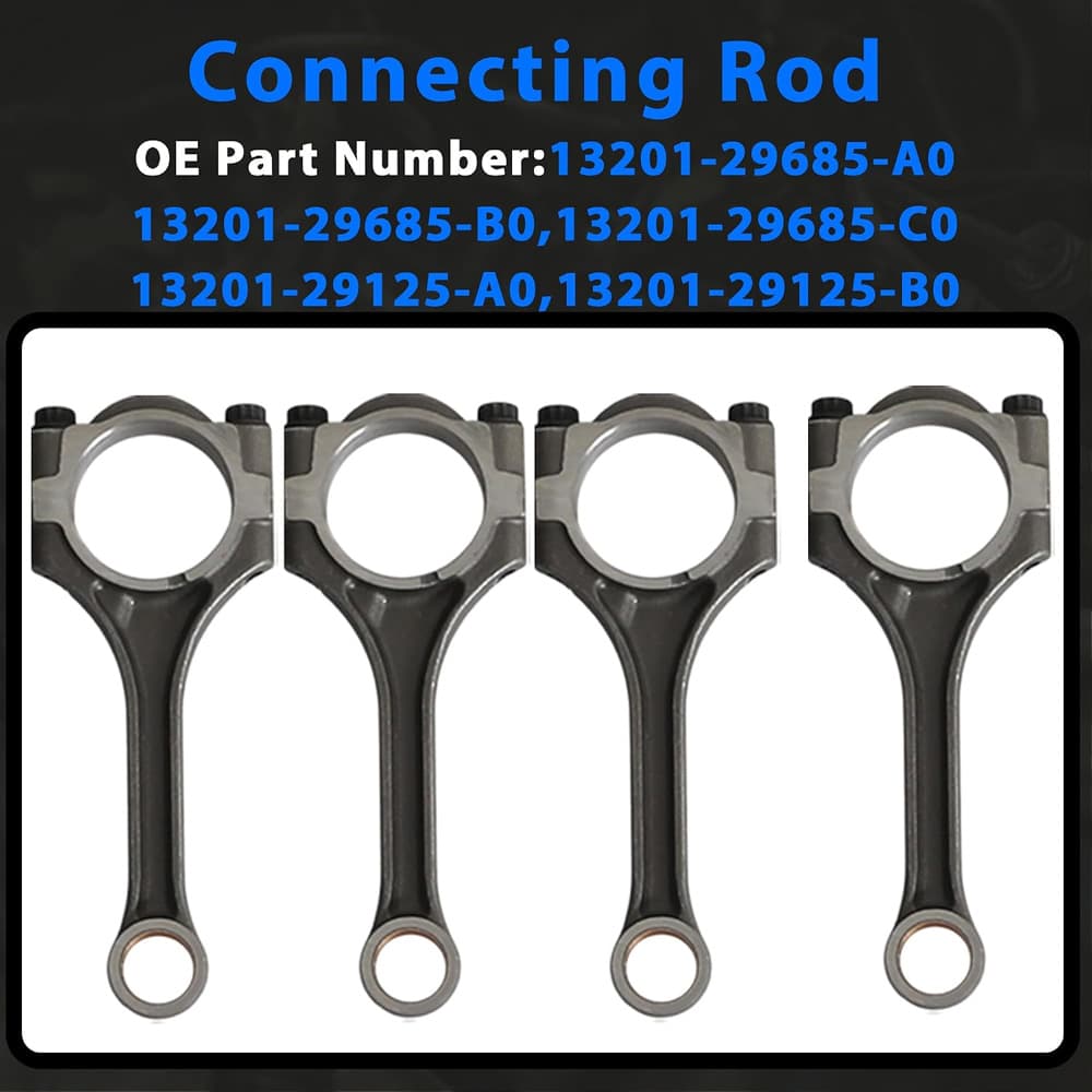 2.4L Connecting Rod Set Fit Toyota Corolla RAV4 Scion tC xB Lexus HS250h 2001-2013 Engine Rebuild
