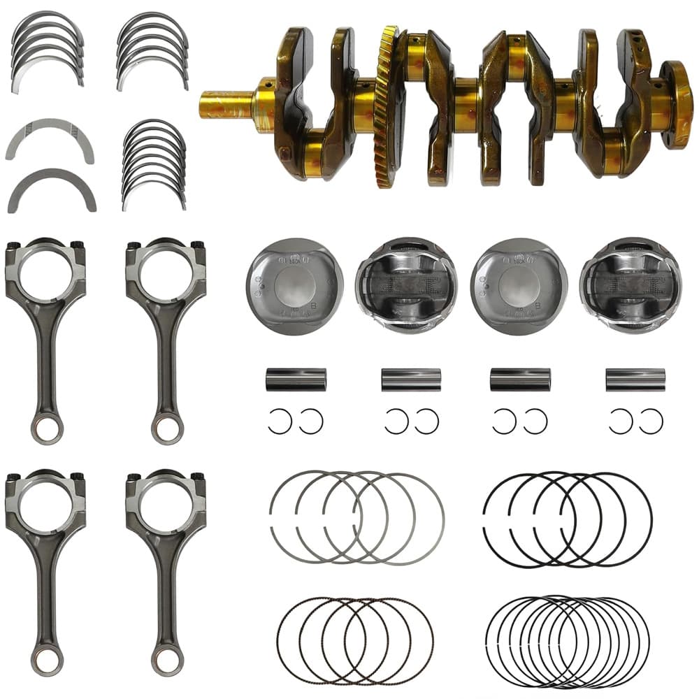 2AZ‑FE 2.4L Crankshaft Connecting Rod Bearing Pistons Kit For Toyota Camry RAV4 Corolla Matrix 2005‑2010