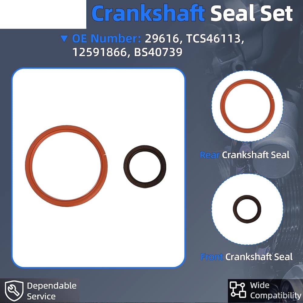 2.4 Crankshaft Main Rod Bearing Set Fit For Chevy GMC Buick 2.4L Ecotec L4 2011-2017
