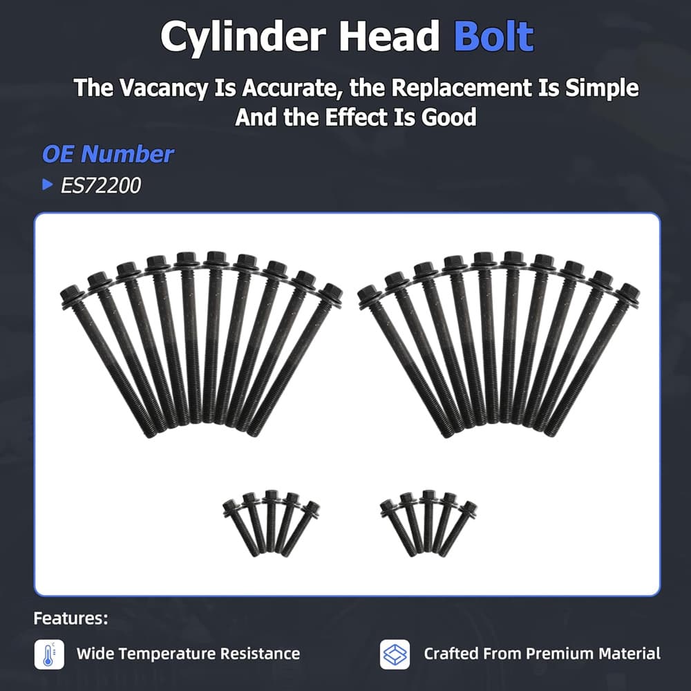 Cylinder Head Bolt Set Fit Jeep Ram 1500 Dodge Chrysler 5.7L HEMI V8 2009-2019
