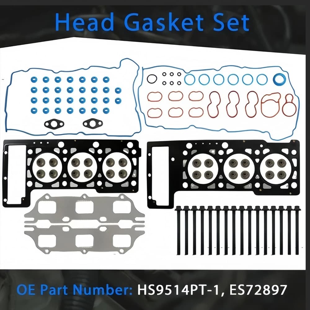 Engine Rebuild Kit with Head Gasket Set – Fits 2001-2010 Chrysler Sebring Dodge Avenger 2.7L DOHC V6