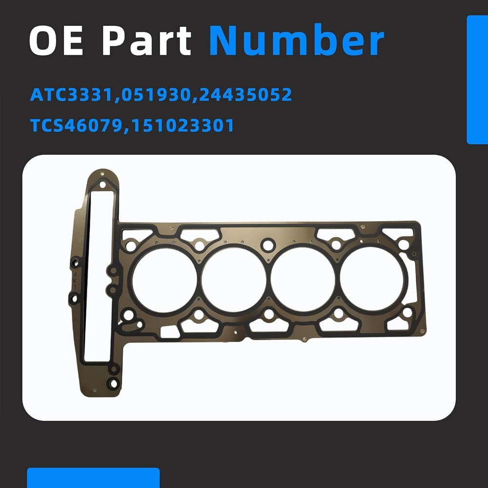 2.4L piston and connecting rod kit with full gasket set fit for Chevrolet Equinox, Malibu, Buick LaCrosse, and GMC Terrain.
