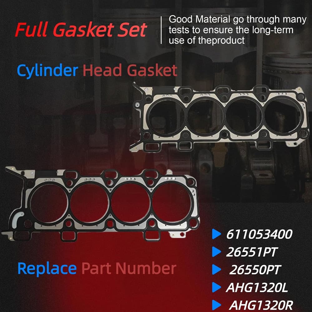 Full Gasket Set & 12mm Bolts Included - 5.0L V8 Timing Chain Kit for Ford 2011-2012