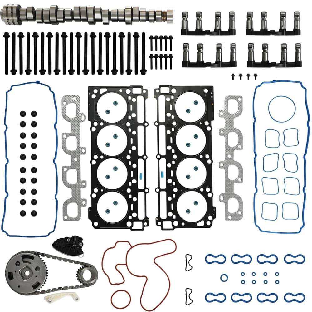 Cylinder Head Gasket Kit with Camshaft, MDS Valve Lifters, Timing Chain Kit & VVT Sprocket